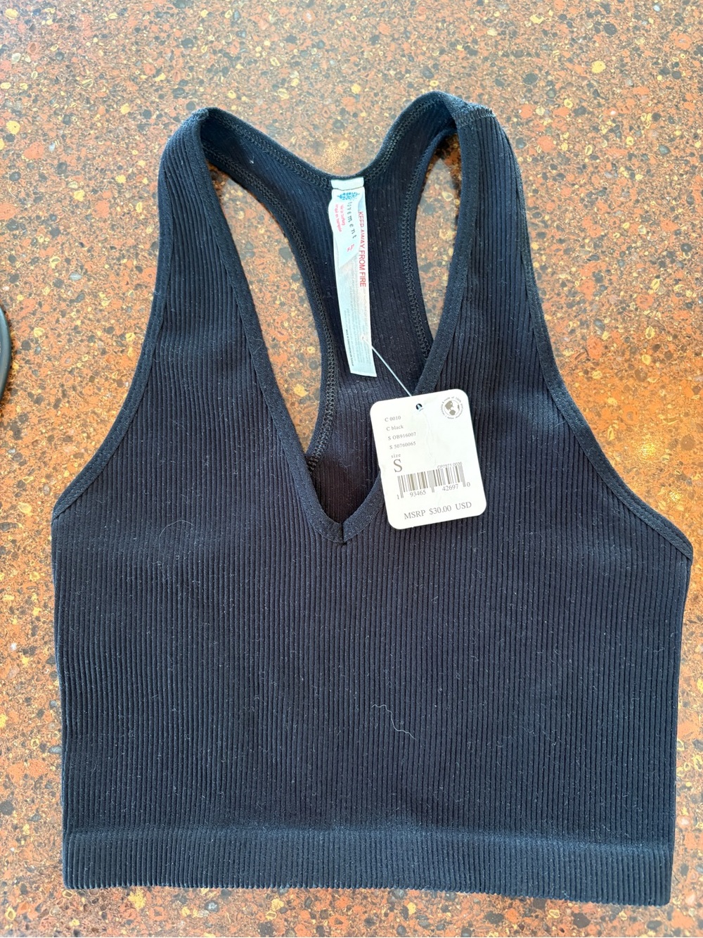 FP Movemnt Free Throw V-Neck Sports Bra Black - Picture 8 of 13